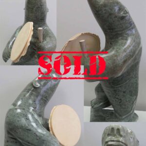 Large Drumming Bear by Anthony Antoine – SOLD