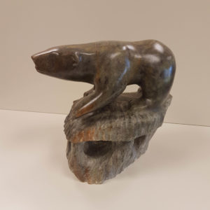 Winter Walk – Original Soapstone Carving by Anthony Antoine – SOLD