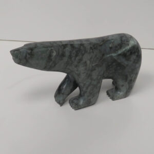 “Blue Bear” original soapstone carving by Anthony Antoine – SOLD