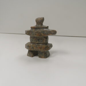 “Inukshuk” original soapstone carving by Anthony Antoine SOLD