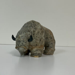 “Bison” original soapstone carving by Anthony Antoine