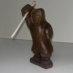 “Northern Hunter” original soapstone carving by Anthony Antoine