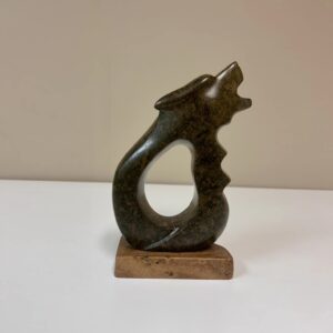 “Courage” original soapstone carving by Leo Arcand – SOLD