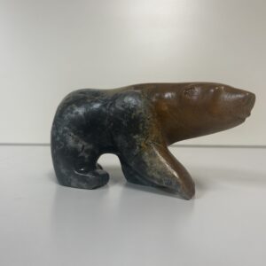 “Two-Tone Bear” original soapstone carving by Anthony Antoine