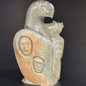 “Young to Old Transformation” original soapstone carving by Anthony Antoine