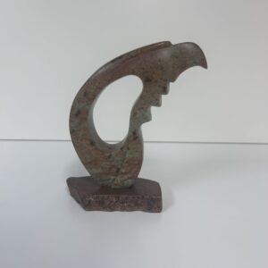 “Eagle” original soapstone carving by Leo Arcand