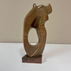 “Strength” original soapstone carving by Leo Arcand