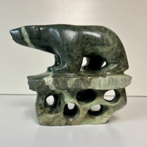 “Looking for the Aurora” original soapstone carving by Anthony Antoine