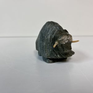 “Muskox” original soapstone carving by Anthony Antoine