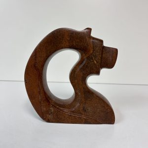 “Wisdom” original soapstone carving by Leo Arcand