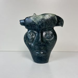 “Remembering the Generations” original soapstone carving by Anthony Antoine – Dene Mask Carving
