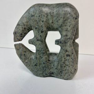 "Polar Reflection" original soapstone carving by Anthony Antoine - SOLD