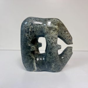 “Polar Reflection” original soapstone carving by Anthony Antoine