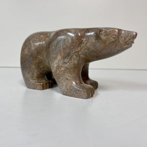 “Polar Bear” original soapstone carving by Anthony Antoine