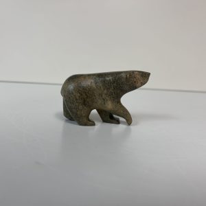 “Little Walking Polar Bear” original soapstone carving by Anthony Antoine
