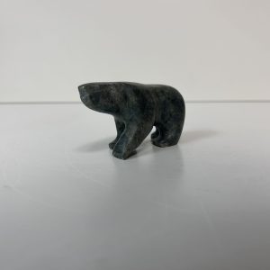 “Little Walking Polar Bear” original soapstone carving by Anthony Antoine