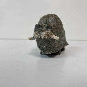 “Muskox” original soapstone carving by Anthony Antoine
