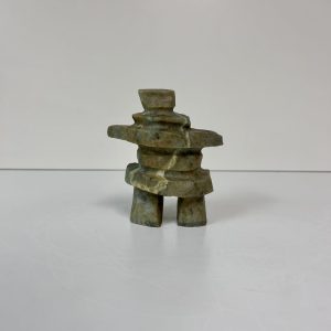 “Inukshuk” original soapstone carving by Anthony Antoine – 5″ tall