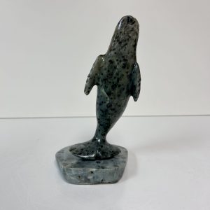 “The Breach” original Whale soapstone carving by Anthony Antoine