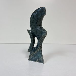“Dene Abstract” original Grizzly Bear and Eagle soapstone carving by Anthony Antoine