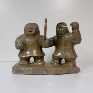 Song of the Hunter - Original Soapstone Carving by Anthony Antoine - 35 lbs