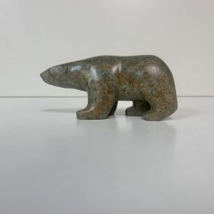 “Polar Bear” original soapstone carving by Anthony Antoine