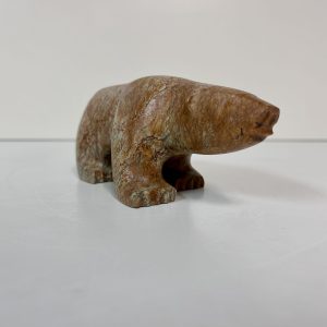 “Polar Bear” original soapstone carving by Anthony Antoine