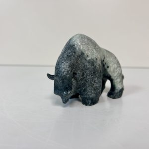 “Bison” original soapstone carving by Anthony Antoine