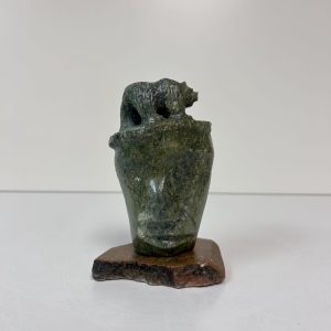 “Grizzly Thought” original soapstone carving by Anthony Antoine