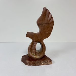 “Eagle’s Guidance” original soapstone carving by Leo Arcand