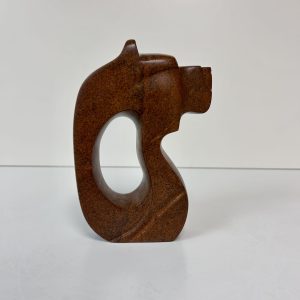“Power” original soapstone carving by Leo Arcand