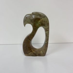 “Eagle” original soapstone carving by Leo Arcand