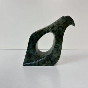 “Eagle Flight” original soapstone carving by Leo Arcand