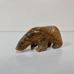 “Polar Bear” original soapstone carving by Anthony Antoine – 4.5″ long