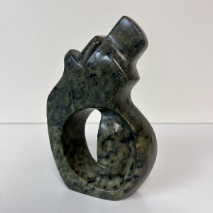 "Inner Peace" original soapstone carving by Leo Arcand