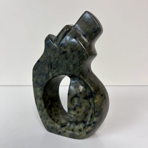“Inner Peace” original soapstone carving by Leo Arcand