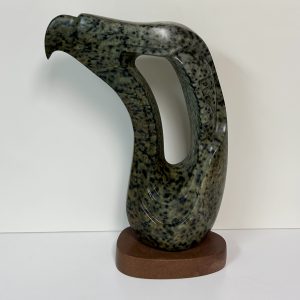 “Guiding Light” original soapstone carving by Leo Arcand