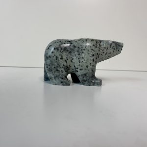 "Polar Bear" original soapstone carving by Anthony Antoine - 5.5" long