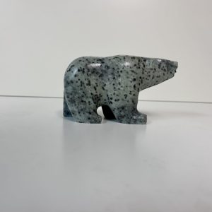 “Polar Bear” original soapstone carving by Anthony Antoine – 5.5″ long