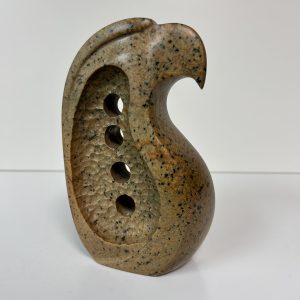 "Eagle" original soapstone carving by Leo Arcand
