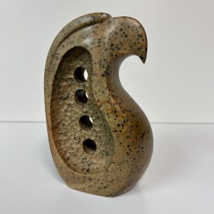 “Eagle” original soapstone carving by Leo Arcand