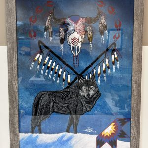 Hungry Protector - 24x18 Framed Poster by Rick Noname