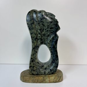 “I See Through You” original soapstone carving by Leo Arcand